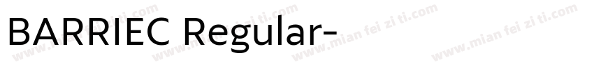 BARRIEC Regular字体转换